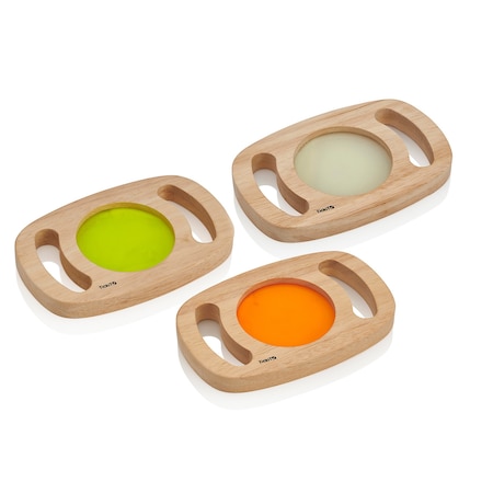 Tickit Easy Hold Glow Panels, Set of 3 Colors Blue, Green & Yellow 73454